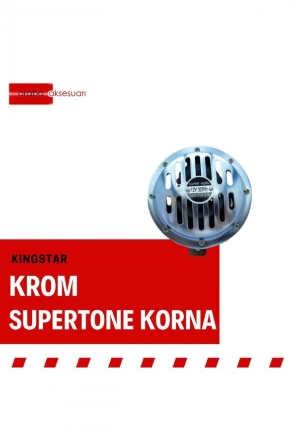 Kıngstar Supertone Hella Tipi Krom Korna, 12v - 3