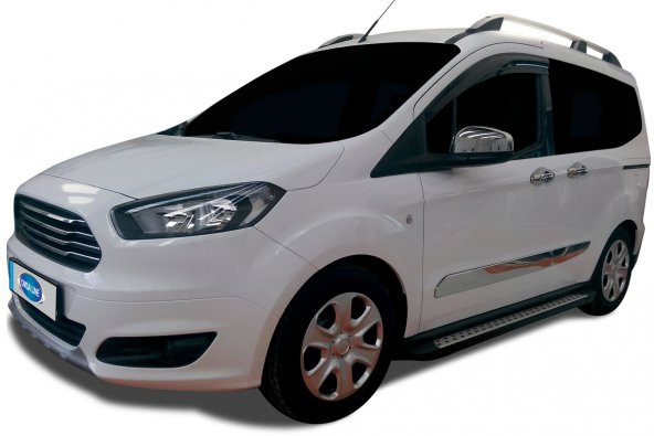 Ford Tourneo Courier Van Kapı Kolu 4 Kapı Paslanmaz Çelik 2014 >