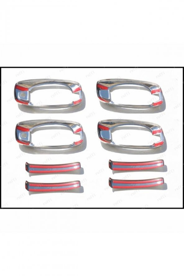 KOPYA - Fiat Ducato 2008 > Krom Kapı Kolu+çerçeve 4 Kapı 8 Parça 2008 Üzeri P.çelik - 3