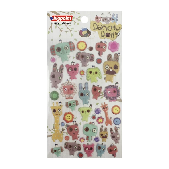 Bigpoint Sticker Bebek Yaratıklar 15'li Paket