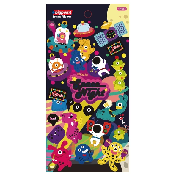 Bigpoint Sticker Uzay Gecesi 15'li Paket ürün görseli