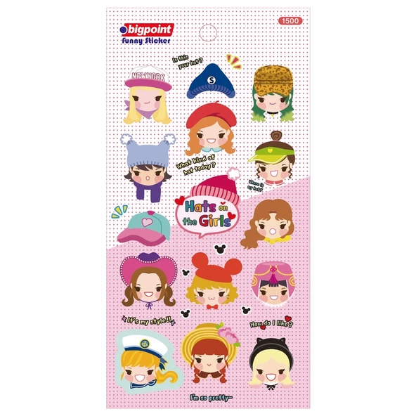 Bigpoint Sticker Kız Çocukları 15'li Paket - 1