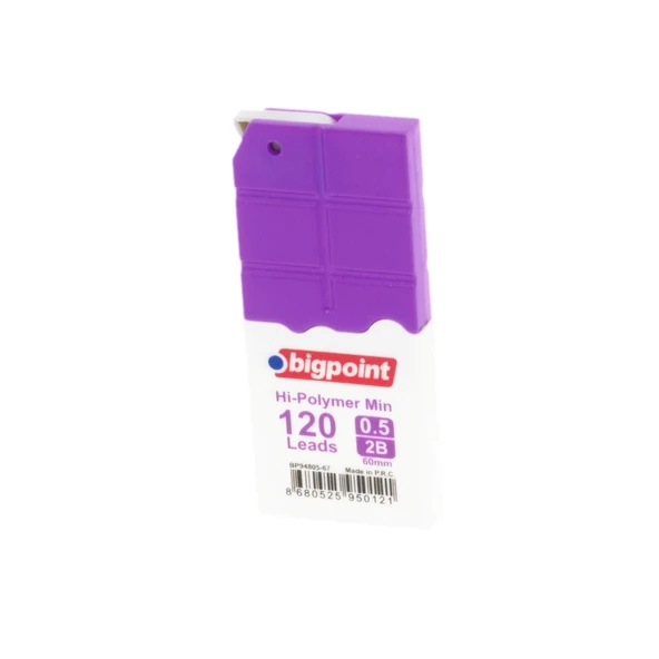 Bigpoint Kalem Ucu 0.7mm 2B 120'li Tüp Mor 12'li Kutu - 2