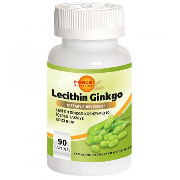 Force Nutrition Lesitin Ginkgo Koenzim Q10 90 Kapsül