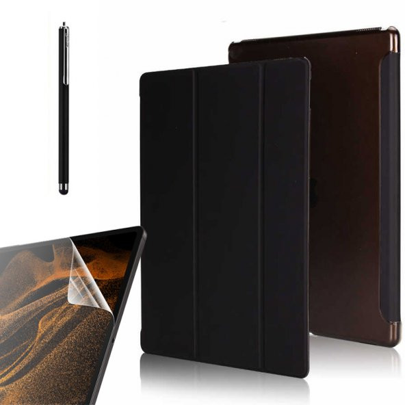 Gpack Samsung Galaxy Tab A7 Lite T225 Kılıf Smart Cover Kapaklı Standlı Uyku Modlu sm1  Nano  Kalem