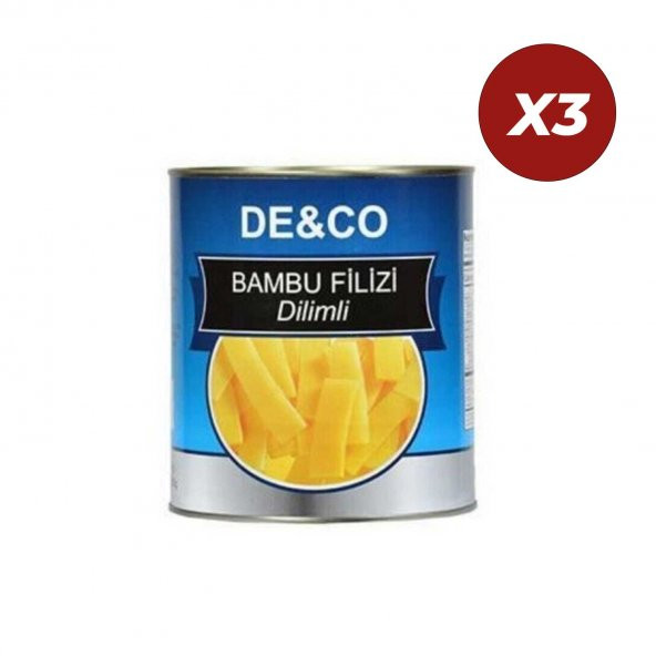 Deco Bambu Filizi Dilimli 540 Gr 3 Adet