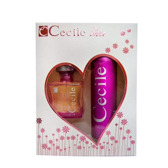 Cecile Diva Kadın Parfüm Seti 100ml Edt 150 Ml Body Misk Vucut Spreyi