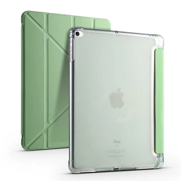 Gpack Apple iPad 10.2 2021 9.Nesil Kılıf Standlı Katlanabilir Pu Silikon tf1 - 11