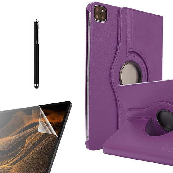 Gpack Apple iPad Pro 11 2020 11 İnç Kılıf Kapaklı Standlı 360 Dönebilen Koruma dn22  Nano  Kalem - Resim 5