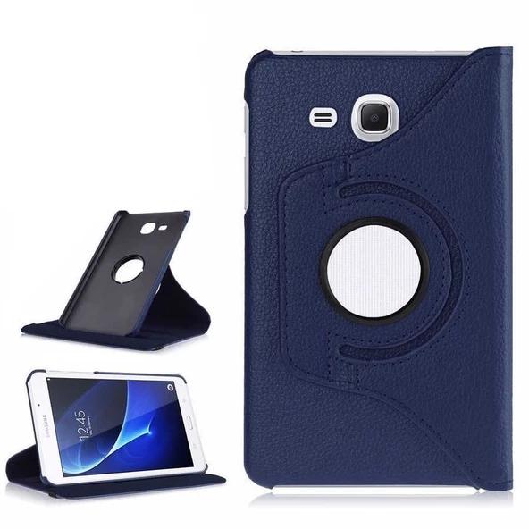 Gpack Samsung Galaxy Tab 4 T280 Kılıf Kapaklı Standlı 360 Dönebilen Koruma dn2 - 3