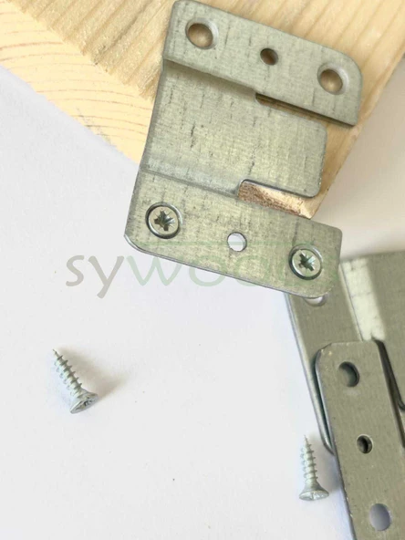 Gizli pençe çerçeve geçmeli tablo askı 3 adet set - 5