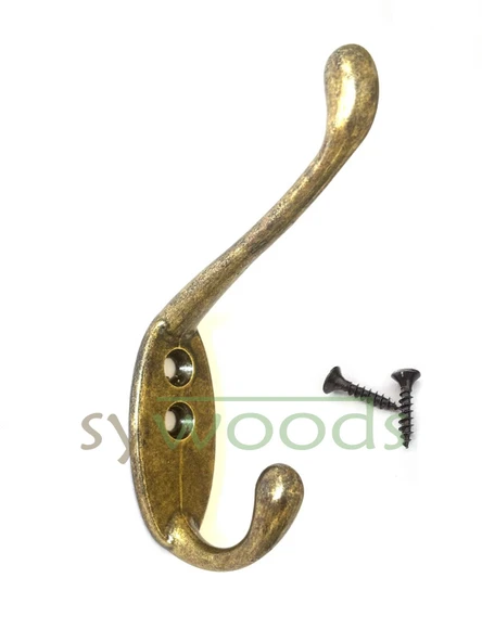 2 ADET ANTİK ELBİSE ÇANTA EŞYA ASKILIK PORTMANTO DOLAP KAPI ARKASI ASKI