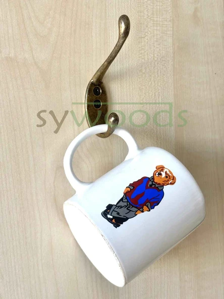 ANTİK ELBİSE ÇANTA EŞYA ASKILIK PORTMANTO DOLAP KAPI ARKASI ASKI - 6