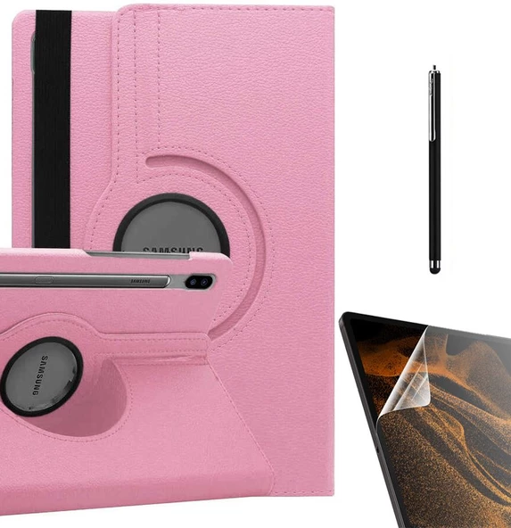 Gpack Samsung Galaxy Tab S7 Fe T733 Kılıf Kapaklı Standlı 360 Dönebilen Koruma dn22  Nano  Kalem - 7