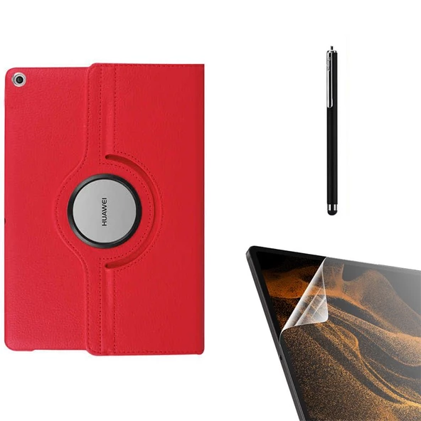 Gpack Huawei T3 7 inç Kılıf Kapaklı Standlı 360 Dönebilen Koruma dn22  Nano  Kalem - Resim 4