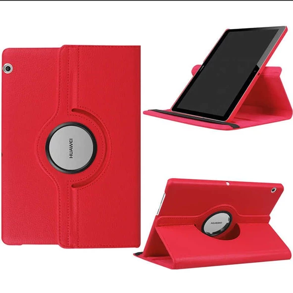Gpack Huawei T3 10 inç Kılıf Kapaklı Standlı 360 Dönebilen Koruma dn2 - 4