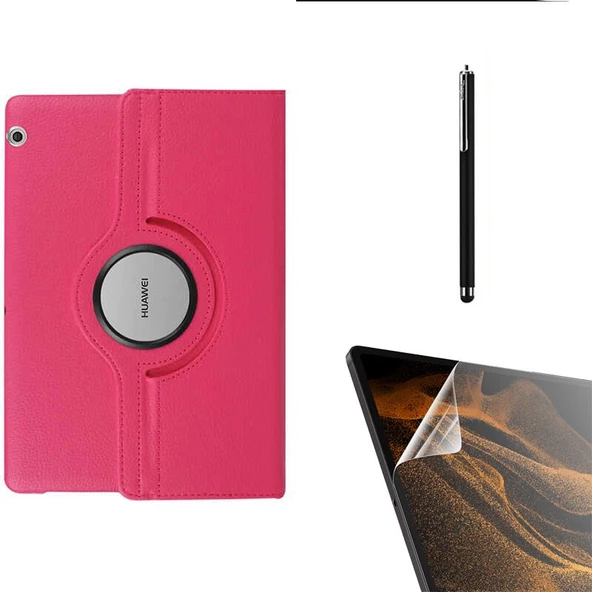 Gpack Huawei T3 10 inç Kılıf Kapaklı Standlı 360 Dönebilen Koruma dn22  Nano  Kalem - 8