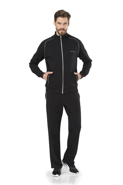 Pierre Cardin Erkek Fermuarlı Eşofman Takım - 4