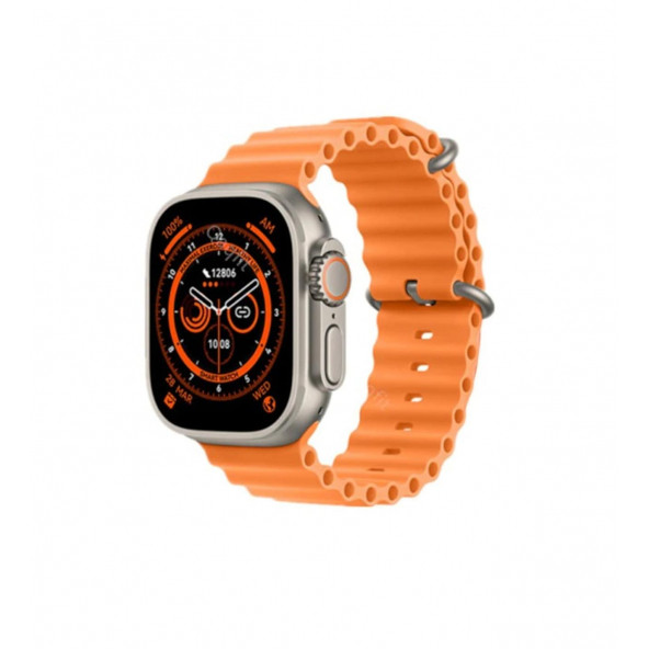 Gs8 Ultra 45mm 2.05 Inch Hd Ekran Ios Ve Android Uyumlu Akıllı Saat Kordon Kilitli Kordon Hediyeli watch 8