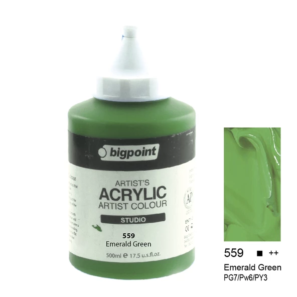 Bigpoint Akrilik Boya 500 ml Emerald Green 559 ürün görseli