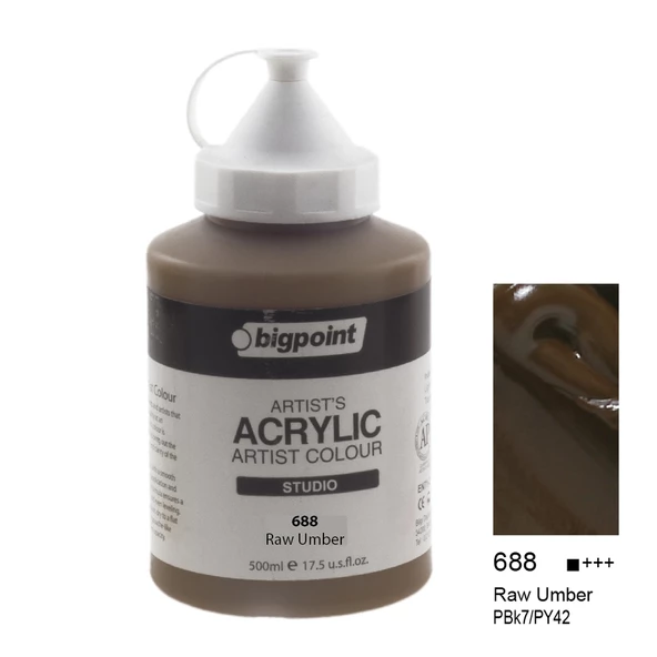 Bigpoint Akrilik Boya 500 ml Raw Umber 688 ürün görseli
