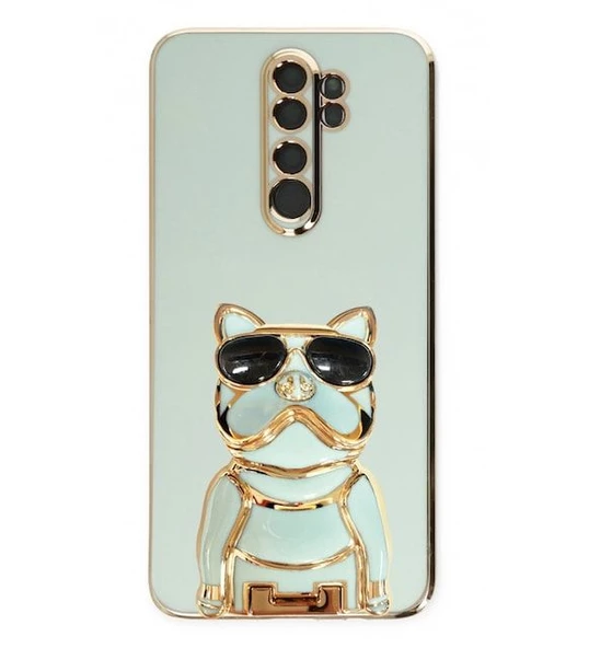 Gpack Xiaomi Redmi Note 8 Pro Kılıf Kamera Korumalı Köpek Desenli Standlı Silikon - 7