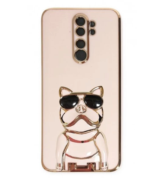Gpack Xiaomi Redmi Note 8 Pro Kılıf Kamera Korumalı Köpek Desenli Standlı Silikon - 8