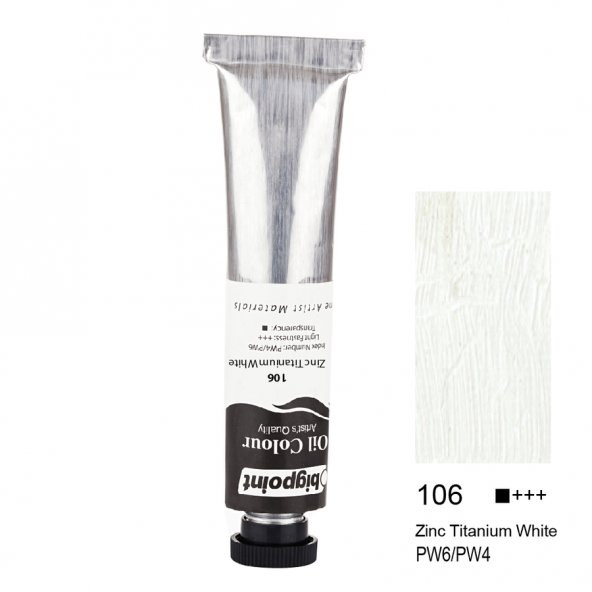 Bigpoint Yağlı Boya 45 ml Zinc Titanium White 106 6'lı Kutu ürün görseli