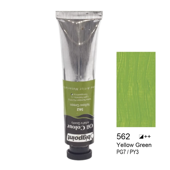 Bigpoint Yağlı Boya 45 ml Yellow Green 562 6'lı Kutu ürün görseli