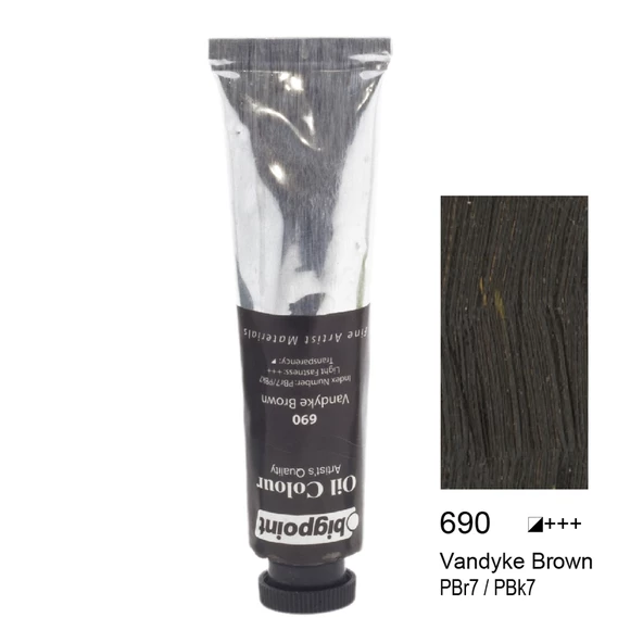 Bigpoint Yağlı Boya 45 ml Vandyke Brown 690 6'lı Kutu ürün görseli