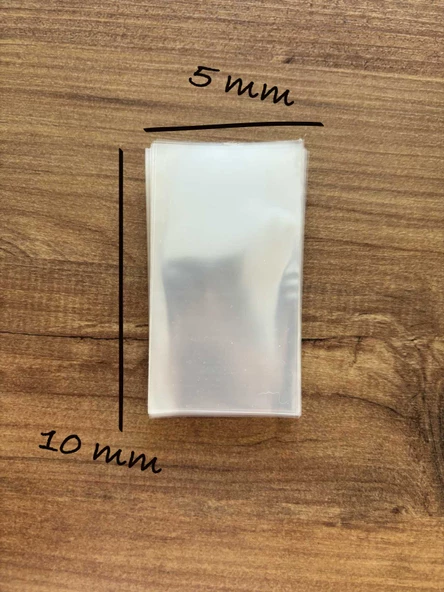 5X10 CM MİNİ ŞEFFAF JELATİN POŞET BANTSIZ DÜZ 50 ADET - 3