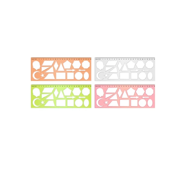 Hatas 25cm Geometrik Şekiller Şablonu / 02285 ürün görseli