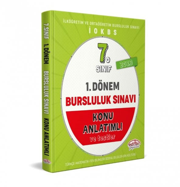 7. Sınıf 1.Dönem Bursluluk Sınavı Konu Anlatımlı Editör Yayınları