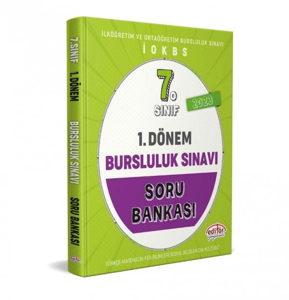 7. Sınıf 1.Dönem Bursluluk Sınavı Soru Bankası Editör Yayınları