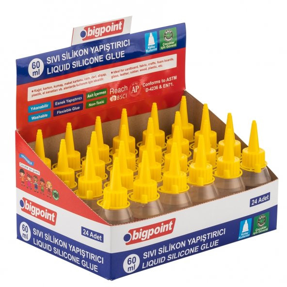 Bigpoint Sıvı Silikon Yapıştırıcı 60 ml 24'lü Kutu - 2
