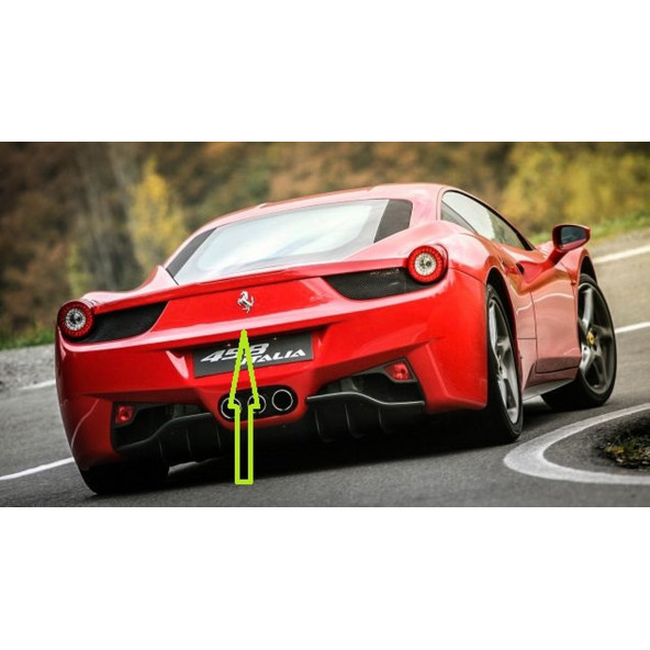 S F Ferrari Horse At Logo Krom Metal Bagaj Logo Amblem Arma
