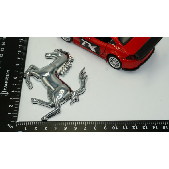 S F Ferrari Horse At Logo Krom Metal Bagaj Logo Amblem Arma - 5
