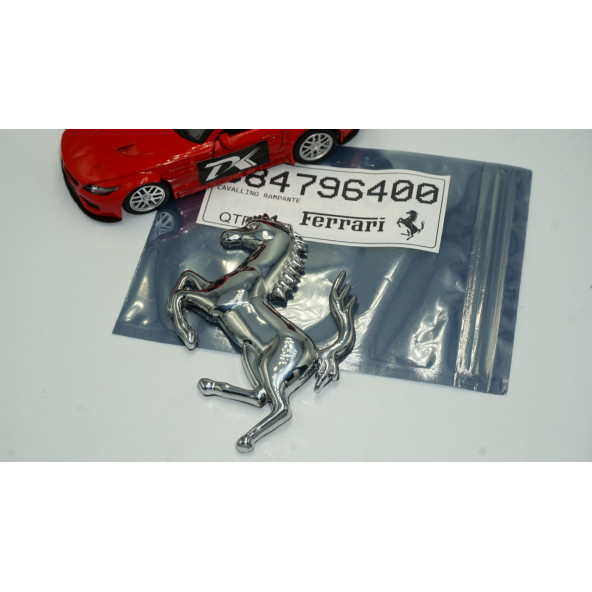 S F Ferrari Horse At Logo Krom Metal Bagaj Logo Amblem Arma - 6