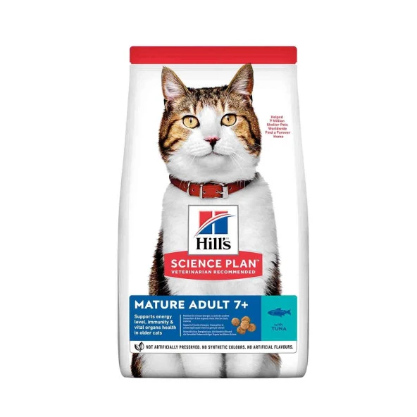 Hills Science Plan Mature +7 Ton Balıklı Yaşlı Kedi Maması 1.5 Kg