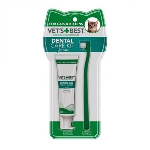 Vets Best Kediler İçin Ağız ve Diş Bakım Seti 16,5 CM 45 G