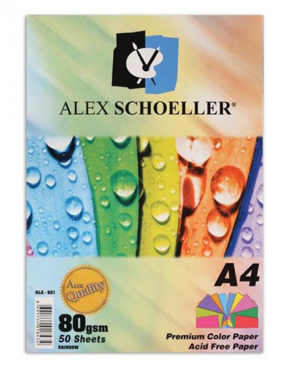 Alex Schoeller Renkli Fotokopi Kağıdı ALX-621 50li