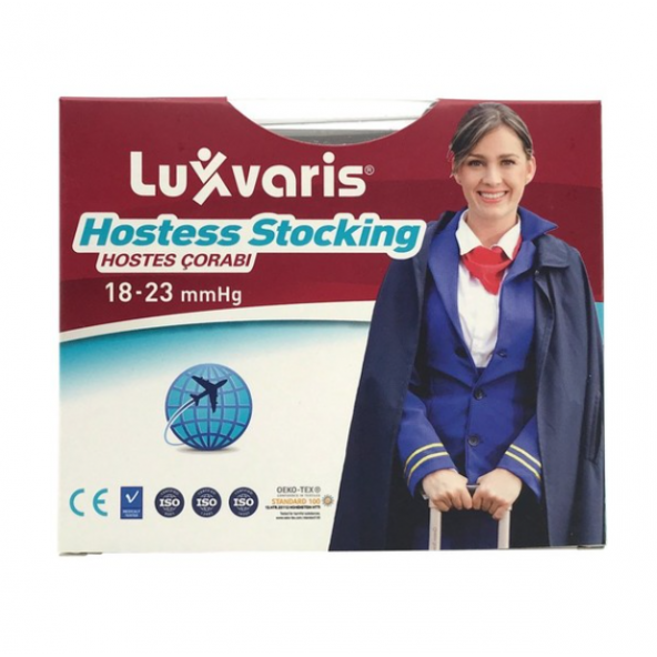 Luxor 845 Hostes Çorabı Külotlu Burnu Kapalı Siyah No: 4 ürün görseli