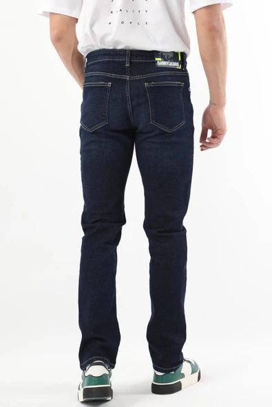 Erkek Regular Fit Jean Pantolon Lacivert - 7
