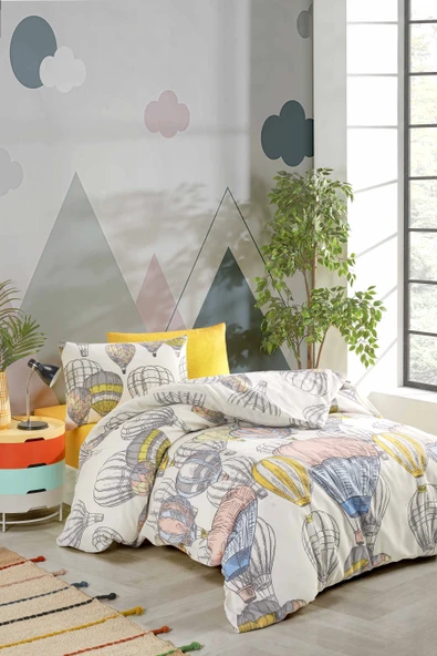 Tabu Home Çarşafı Lastikli Kapadokya Balon Çift Kişilik Nevresim Takımı - 2