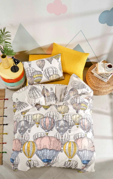 Tabu Home Kapadokya Balon Çift Kişilik Nevresim Seti - 2