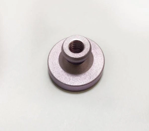 Mührü Mumu Damga 30mm Yuvarlak Boş Alüminyum Leylak Eloksal Kafa - Resim 5