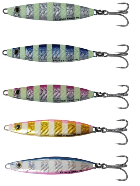 Savage Gear Psycho Sprat 60g Jigging Suni Yem Zebra Glow Fosforlu