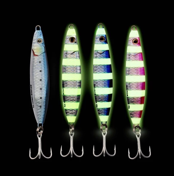 Savage Gear Psycho Sprat 60g Jigging Suni Yem Zebra Glow Fosforlu - 5