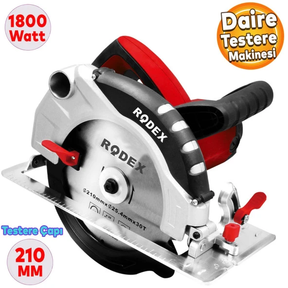 Rodex RDX385 Daire Testere Sunta Kesme Testere Daire Testere 210 mm 1800W