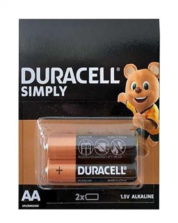 Duracell 1,5V AA Alkalin Kalem Pil 2’li